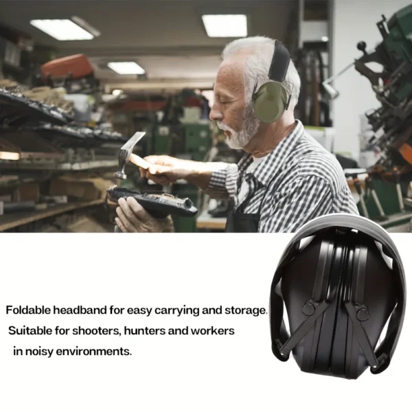 Professional Noise Reduction Ear Muffs for Shooting, Hunting, and Outdoor Sports - - Image 3