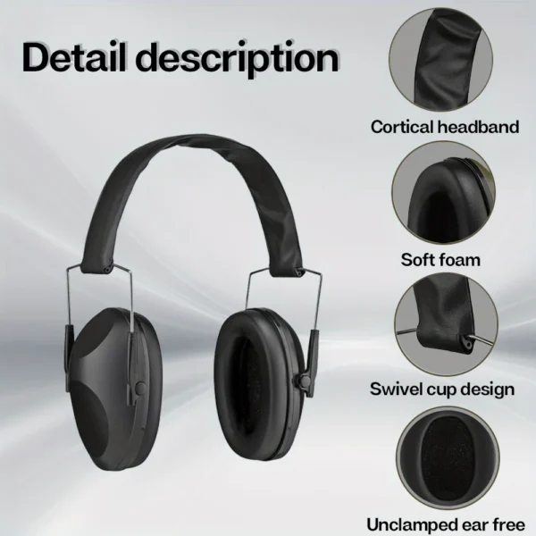 Professional Noise Reduction Ear Muffs for Shooting, Hunting, and Outdoor Sports - - Image 2