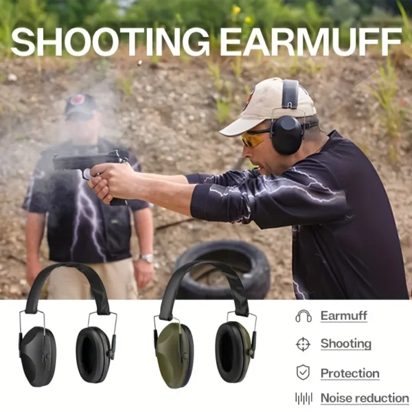 Professional Noise Reduction Ear Muffs for Shooting, Hunting, and Outdoor Sports -