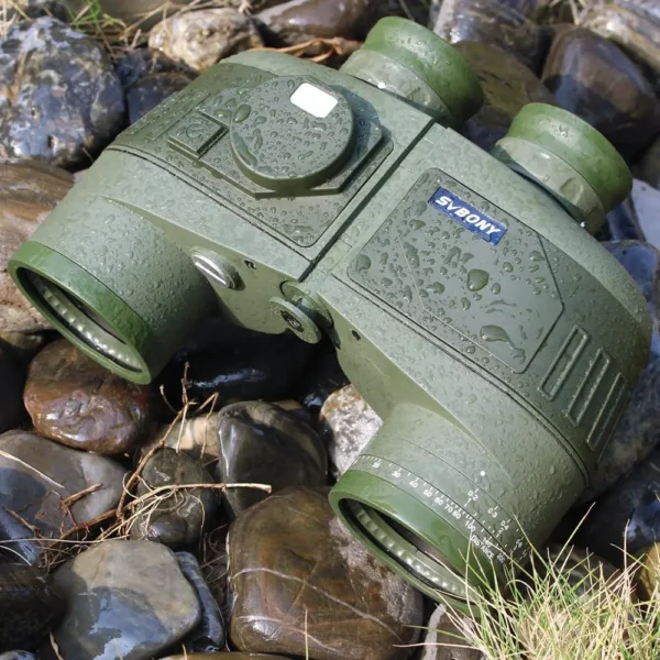 SVBONY SV27 Military Binoculars 7x50 w/Internal Rangefinder&Compass Waterproof,High Powerful, Telescope for Survival