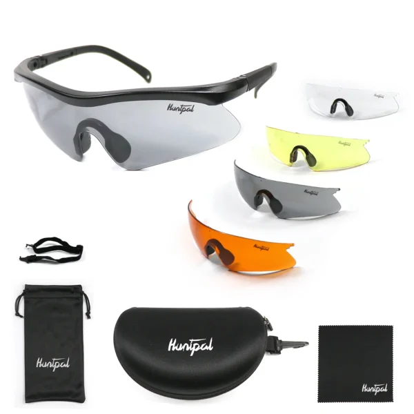 Tactical Airsoft Glasses Set 4 Lens Shooting Military Goggles Explosion-Proof Eyewear for Outdoor Hunting Game