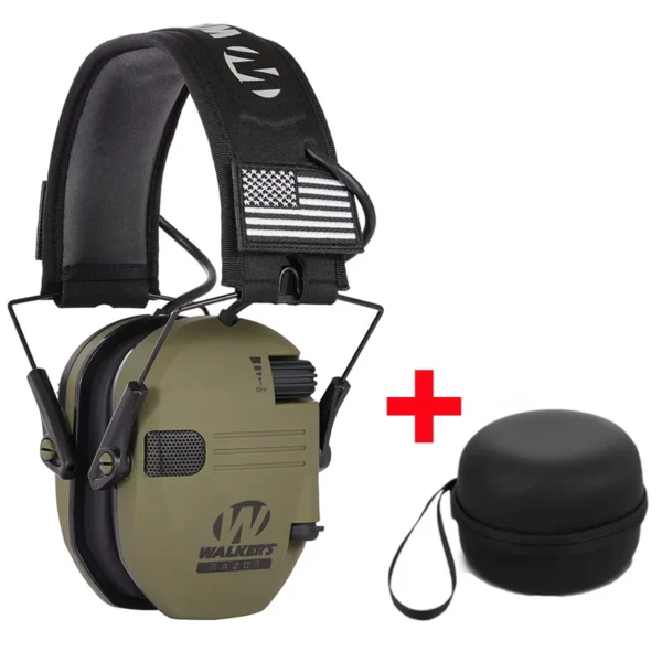 Tactical Electronic Shooting Earmuff Case Anti-noise Headset Foldable with bag - Image 7