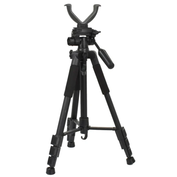 Tactical Retractable Tripod Shooting Rack Gun Rest Stand with V-Yoke Bracket  Mount Adapter for Hunting Camera Holder Tripods - Image 4