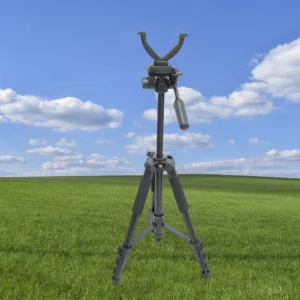 Tactical Retractable Tripod Shooting Rack Gun Rest Stand with V-Yoke Bracket  Mount Adapter for Hunting Camera Holder Tripods