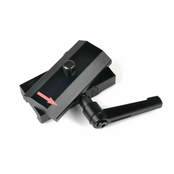 Tactics QD Rotatable Rifle Bipod Adapter for Harris Bipods with Pivot Lock Mounted on Picatinny Rail