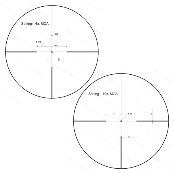 Vector Optics Constantine 1-6x24 1-10x24 SFP LPVO Riflescope With Fiber Dot Reticle