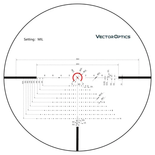 Vector Optics Constantine 1-8x24 FFP Riflescope 1/10MIL - Image 6