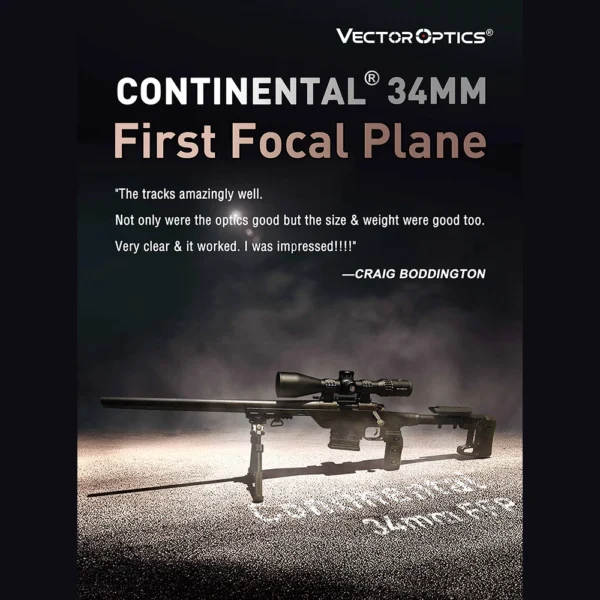 Vector Optics Continental 34mm FFP 1-6x28 3-18x50 4-24x56 5-30x56 Hunting Riflescope