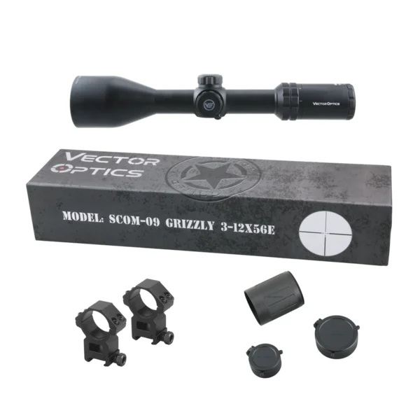 Vector Optics Grizzly 3-12x56 Riflescope Hunting 3-12x 56mm
