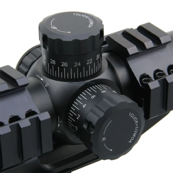 Vector Optics Mustang 1-4x24 FFP Riflescope With One Piece Picatinny Mount - Image 5
