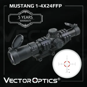 Vector Optics Mustang 1-4x24 FFP Riflescope With One Piece Picatinny Mount