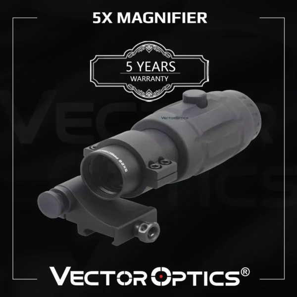 Vector Optics Tactical Adjustable Red Dot Sight 5x Magnifier Rifle Scope Collimator Optial Riflescope