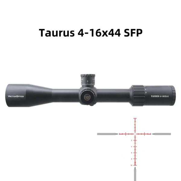 Vector Optics Taurus 1-6x24/4-16x44/6-24x50 SFP Riflescope With HD Lens & Illumination IPX7 Waterproof Fit .223 .308 .338 Hunting