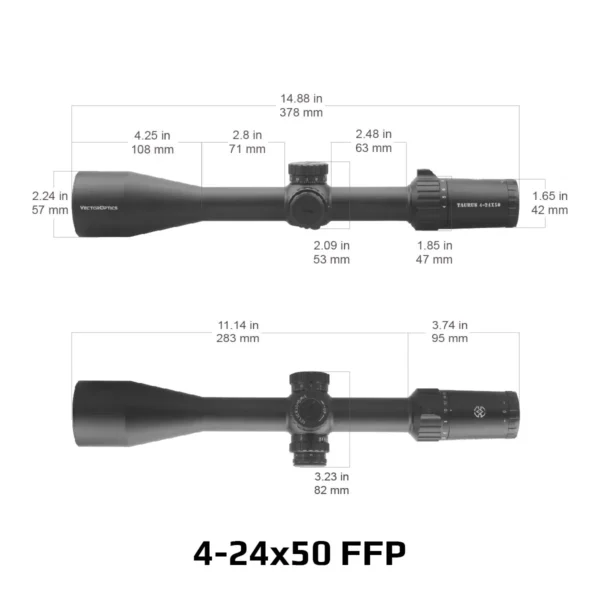 Vector Optics Taurus 3-18x50/4-24x50/5-30x56 FFP Tactical Riflescope With Illumination - Image 3