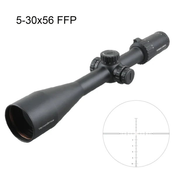 Vector Optics Taurus 3-18x50/4-24x50/5-30x56 FFP Tactical Riflescope With Illumination