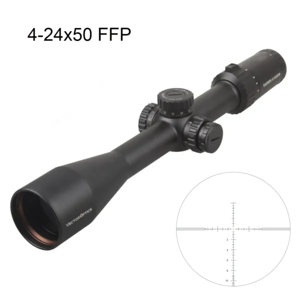 Vector Optics Taurus 3-18x50/4-24x50/5-30x56 FFP Tactical Riflescope With Illumination