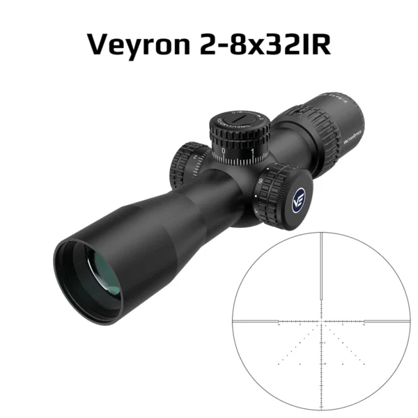 Vector Optics Veyron SFP Compact Scope With Turret Lock System For Compact Air Guns & Light Weight Firearms Side Focus Min 10Yds - Image 7