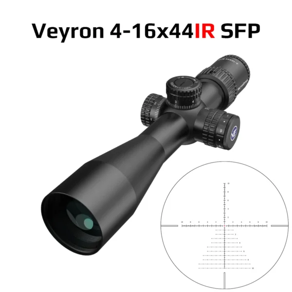 Vector Optics Veyron SFP Compact Scope With Turret Lock System For Compact Air Guns & Light Weight Firearms Side Focus Min 10Yds