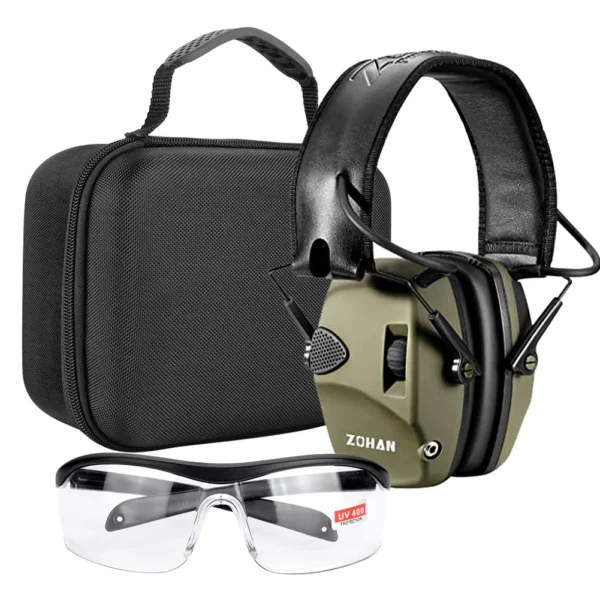 ZOHAN Earmuffs Active Noise cancellation Headphones for Shooting