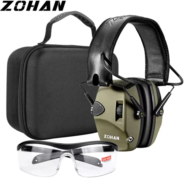 ZOHAN Earmuffs Active Noise cancellation Headphones for Shooting
