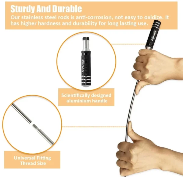 ZOHAN Gun Cleaning Kit for 12 Gauge Shotgun Cleaning Kit Universal Cleaner Supplies with Portable Hunting Gun Cleaning Brush - Image 5
