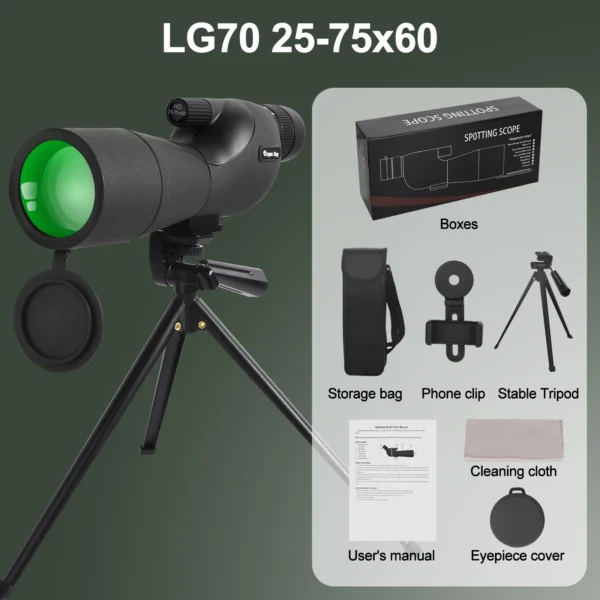 25-75x60 Spotting Scope With Tripod - Image 8