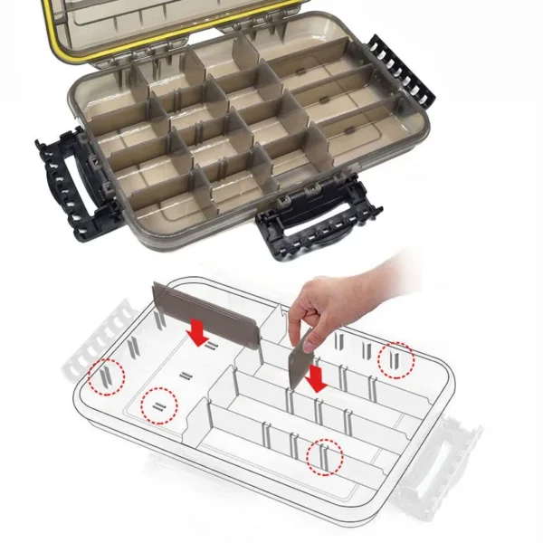 YIRUMEI Waterproof Fishing Tackle Box - Image 5