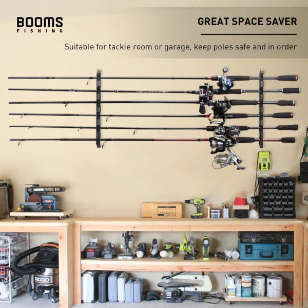 Booms Fishing WV5 Horizontal 6-Fishing Rod Rack - Image 4