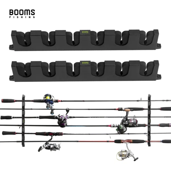 Booms Fishing WV5 Horizontal 6-Fishing Rod Rack