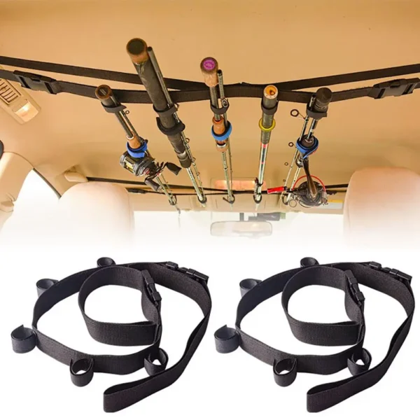 2pcs Vehicle Fishing Rod Storage Rack - Image 2