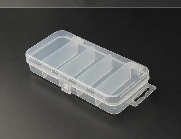 5 Compartments Fishing Tackle Box Plastic Waterproof Fishing Equipment Soft Fish Lure Hook Bait Storage Case Organizer Container - Image 6