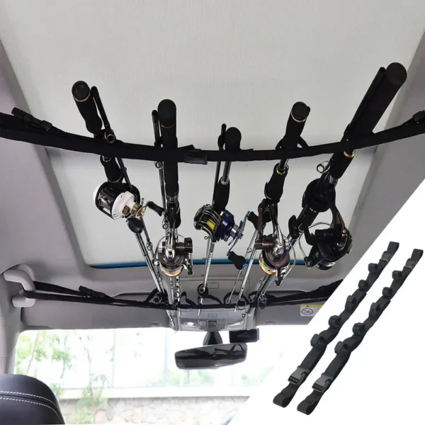 2pcs Vehicle Fishing Rod Storage Rack