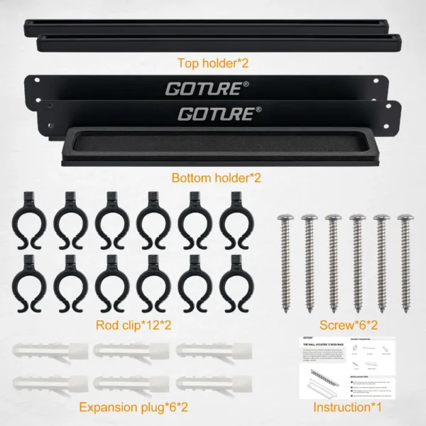 Goture 2 Set 12 Holes Fishing Rod Holder - Image 5