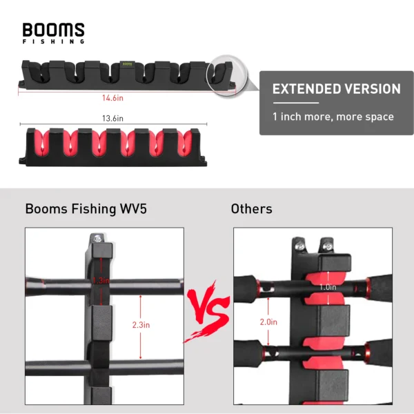 Booms Fishing WV5 Horizontal 6-Fishing Rod Rack - Image 5