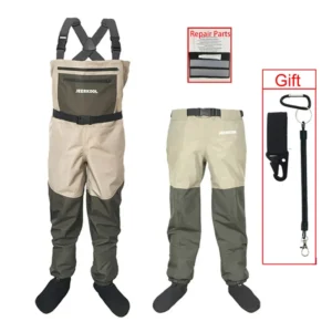 AUKUMA Fly Fishing Waders Breathable Weather Resistant