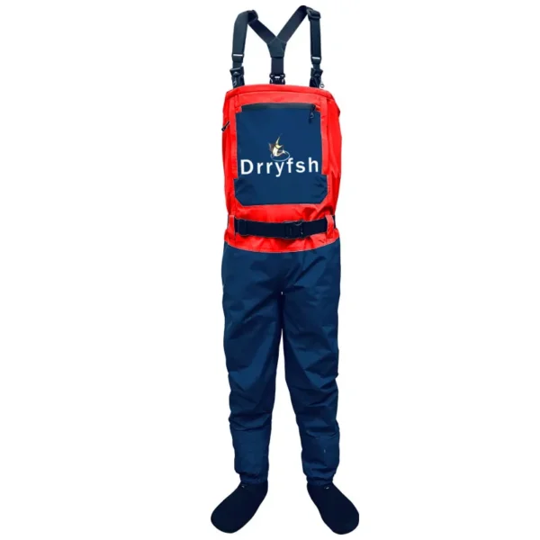 DRRYFSH Men Breathable Stocking foot Chest Waist Convertible Wader - Image 3