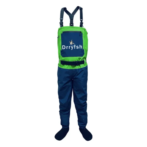 DRRYFSH Men Breathable Stocking foot Chest Waist Convertible Wader