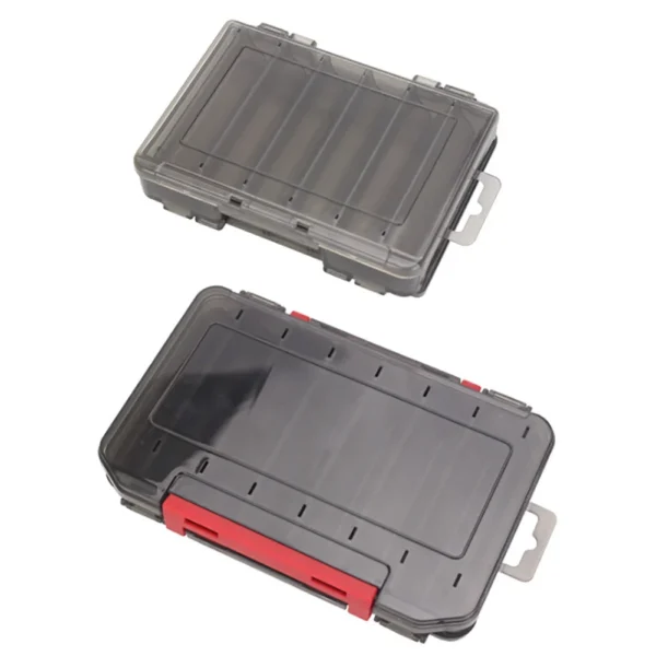 Fishing Tackle Box Lure Storage 12/14 Compartments Double Sided - Image 4