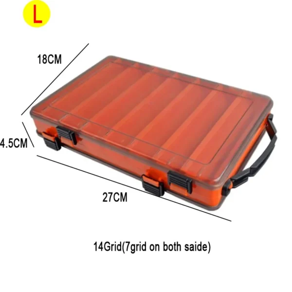 Fishing Tackle Box Lure Storage 14 Compartments