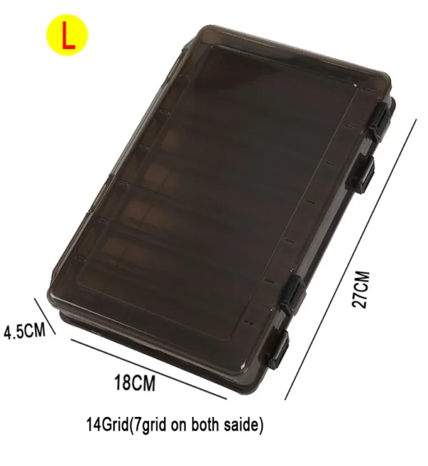 Fishing Tackle Box Lure Storage 14 Compartments