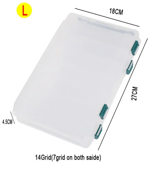 Fishing Tackle Box Lure Storage 14 Compartments - Image 8