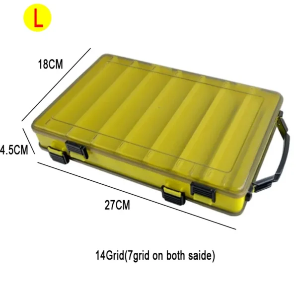 Fishing Tackle Box Lure Storage 14 Compartments - Image 9