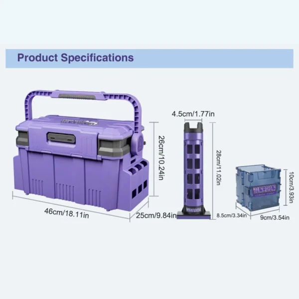 Shunmaii 19.5L Fishing Tackle Box - Image 6