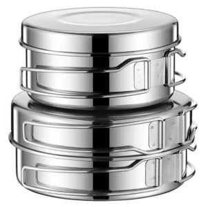 2PCS Cookware Set Stainless Steel