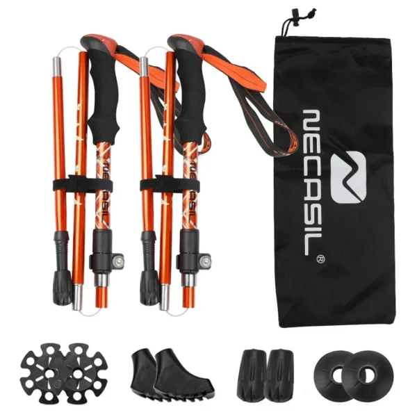 2pcs Folding Trekking Poles