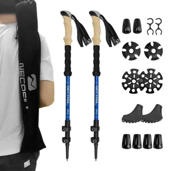 2pcs Folding Trekking Poles