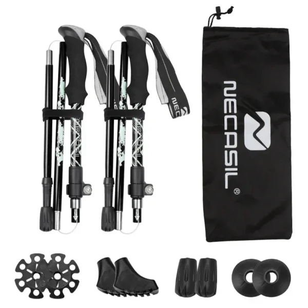 2pcs Folding Trekking Poles