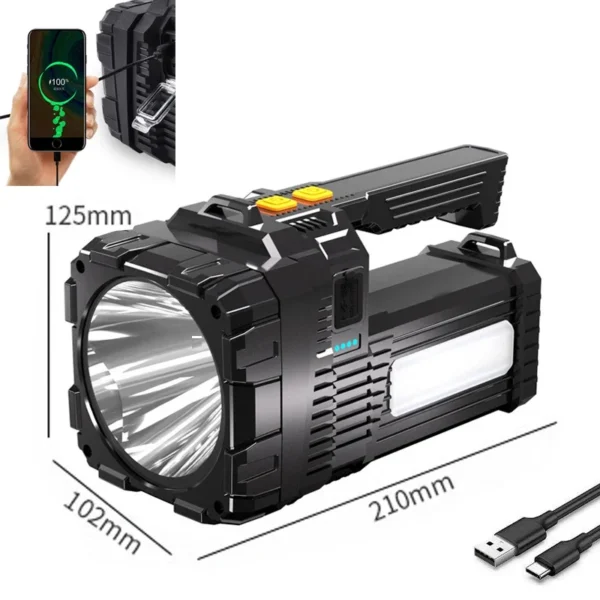 2*XHP50 Super Bright LED Camping Spotlight