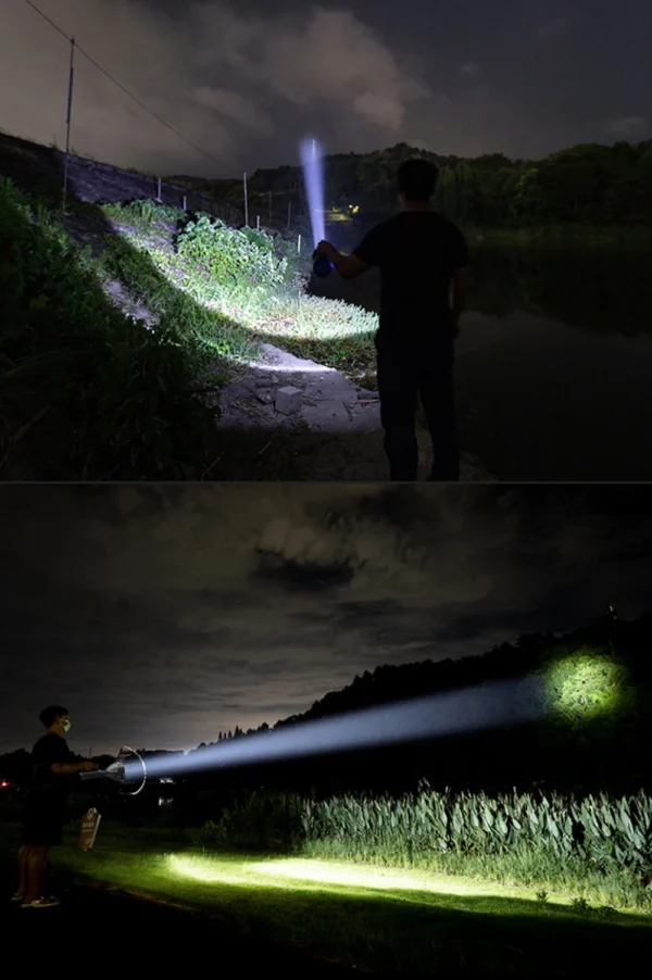 2*XHP50 Super Bright LED Camping Spotlight