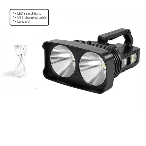2*XHP50 Super Bright LED Camping Spotlight